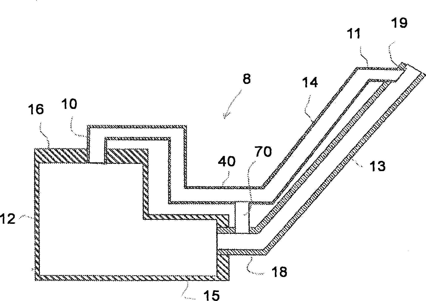 Device for filling tank of motor vehicle