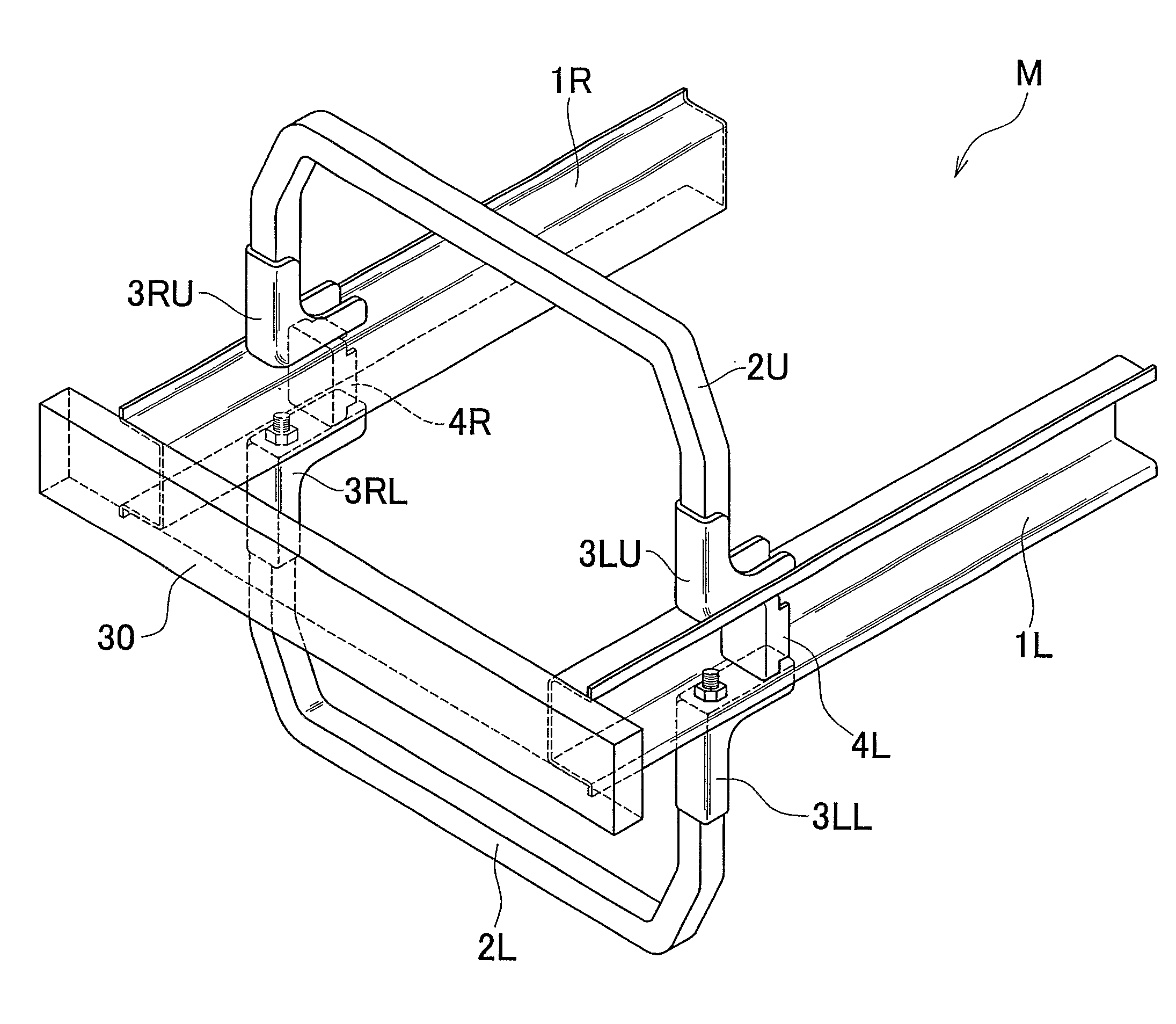 Vehicle end portion structure