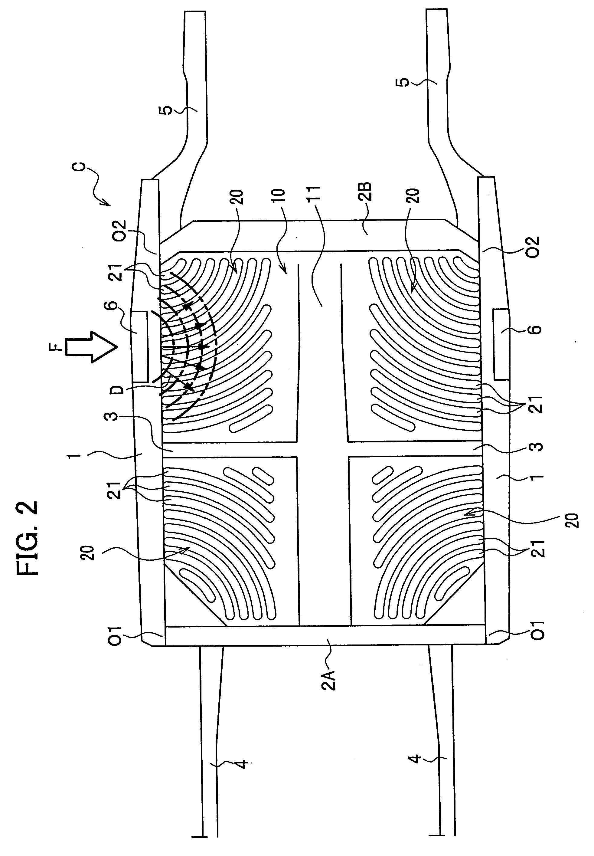 Floor structure of vehicle body