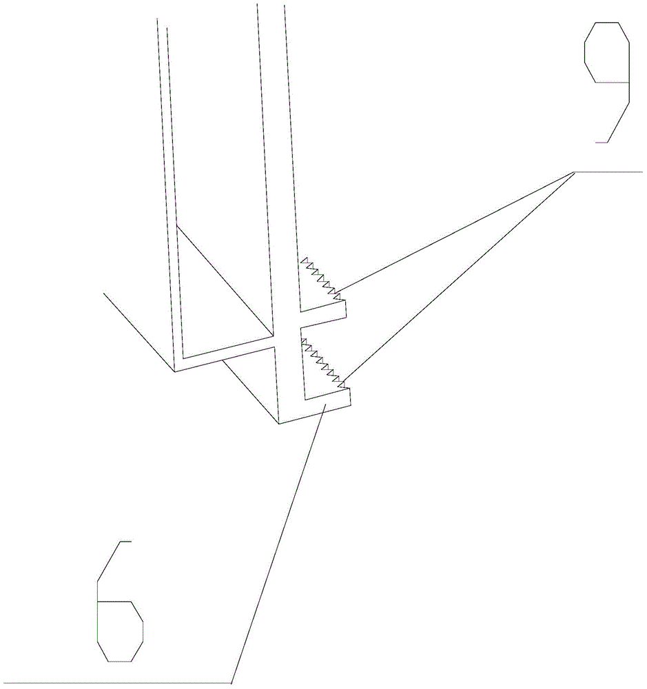 Combined firework barrel row transferring device