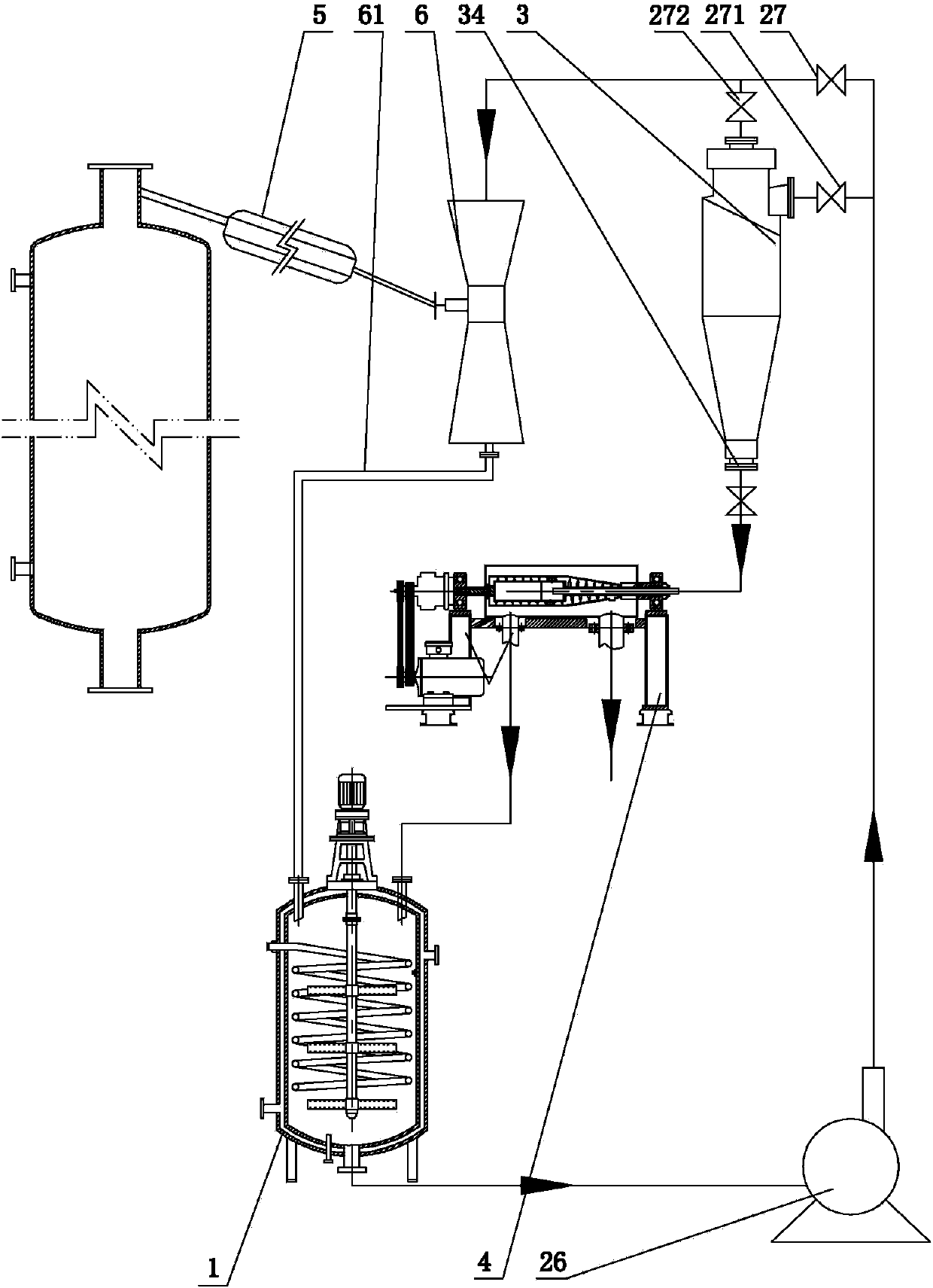 P-benzoquinone condensation crystallization technology