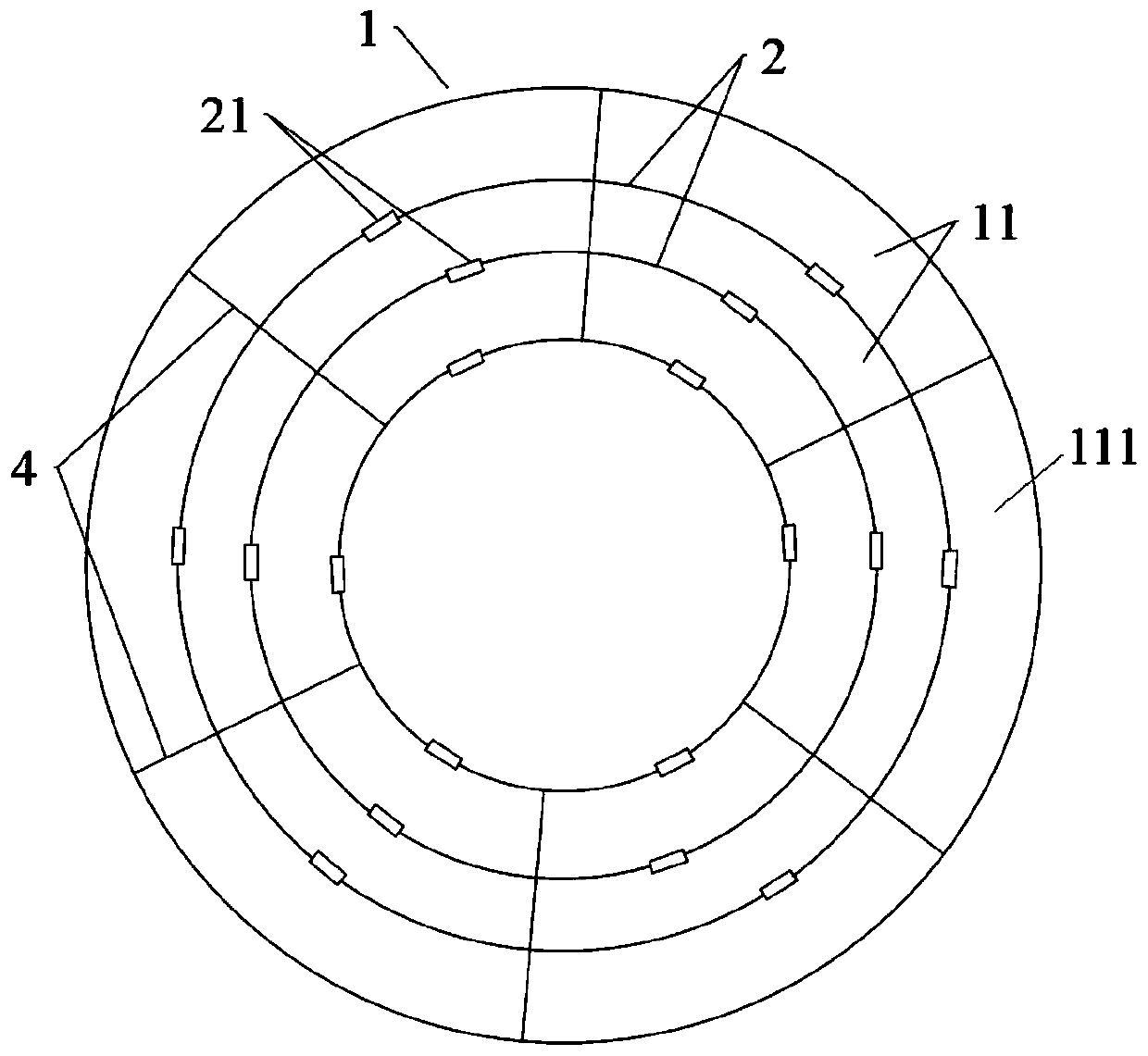 Terrace field type ecology landscape lake and construction method thereof