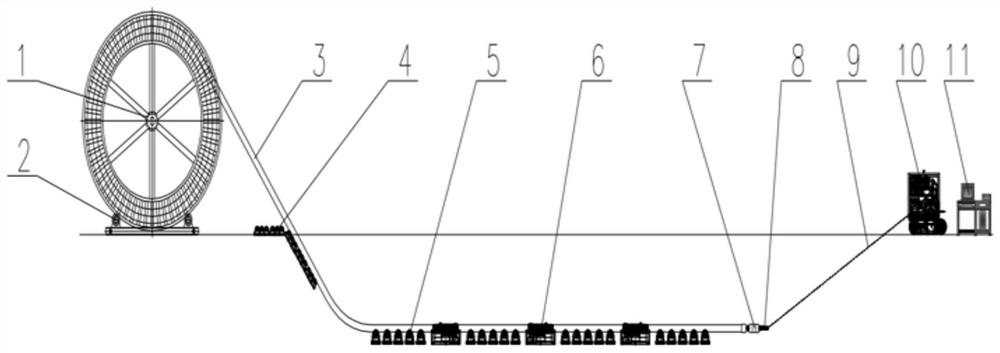 Superconducting cable laying system