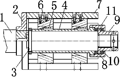 Hand-operated expansion mechanism for unreeling machine for stainless steel strip coil