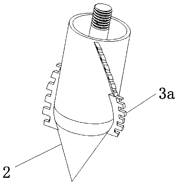 Stereoscopic curved-blade type drill assembly