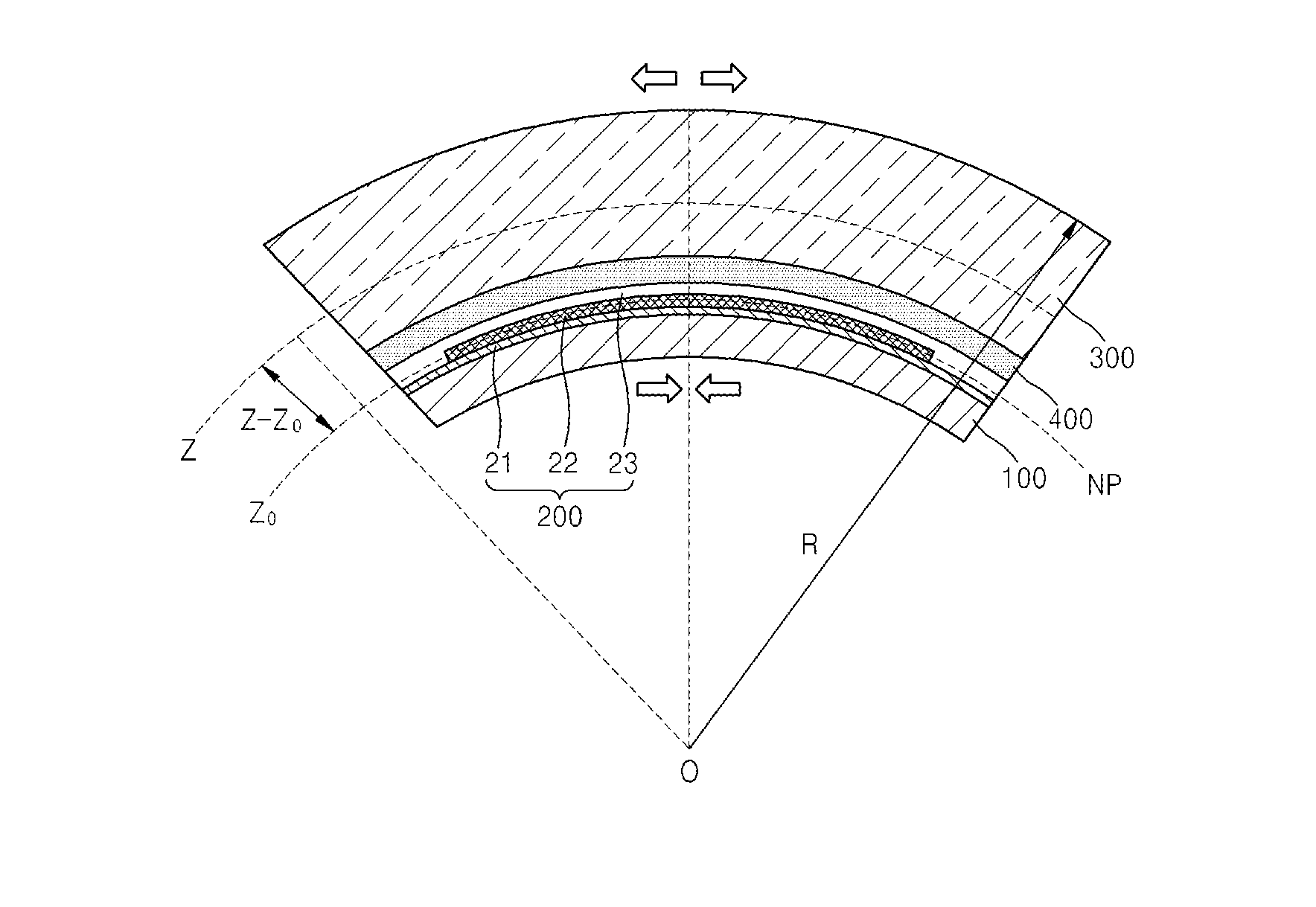 Display apparatus having improved bending properties and method of manufacturing same