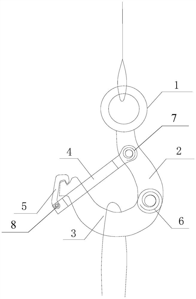 Underwater quick unhooking device