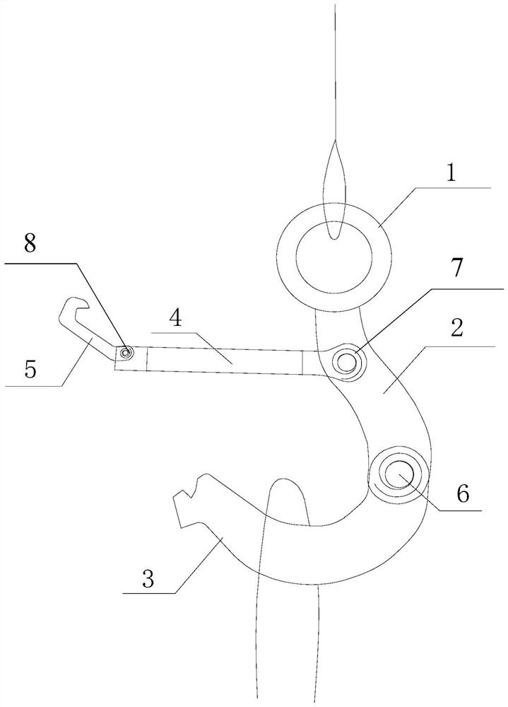 Underwater quick unhooking device