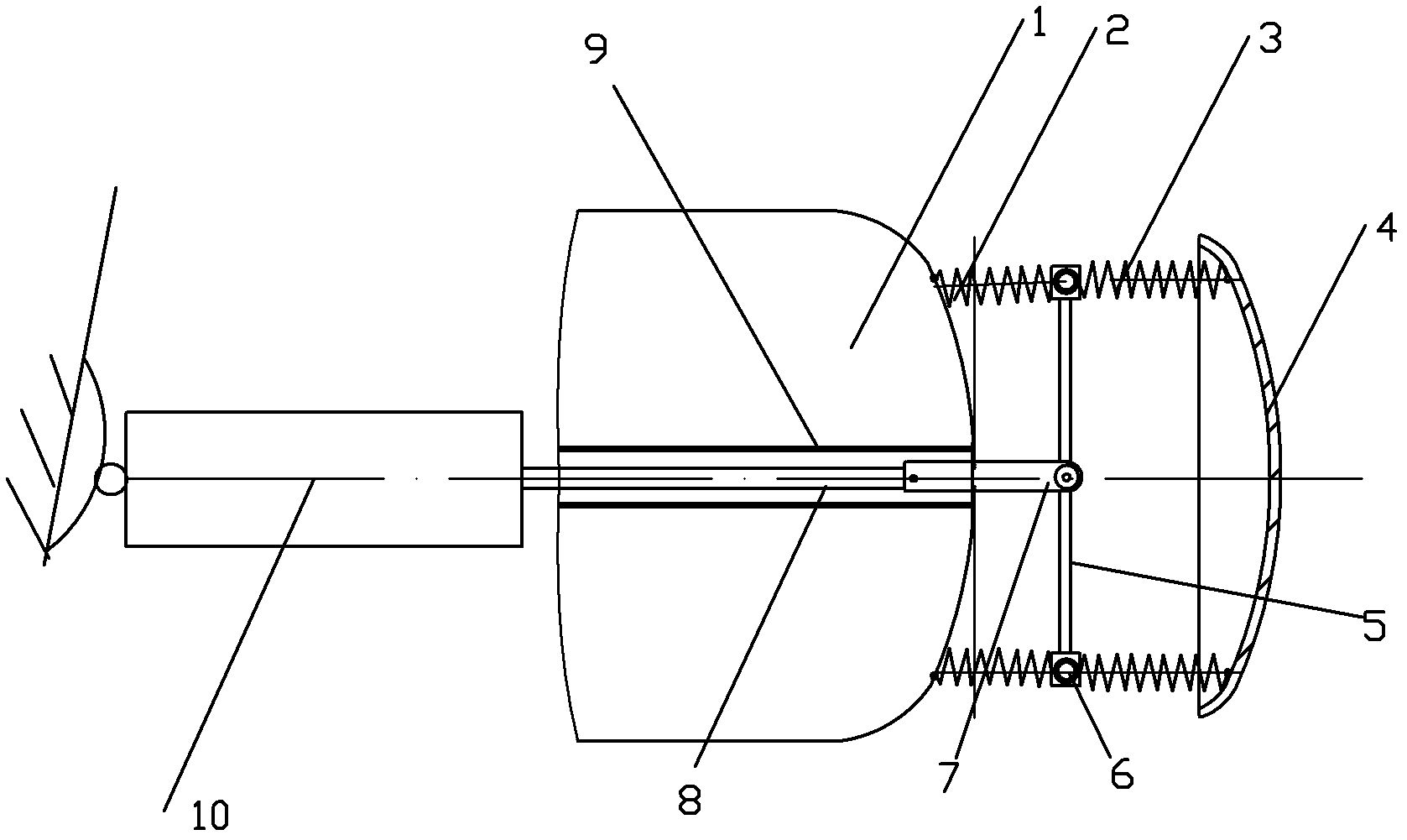 Telescopic elastic bumper