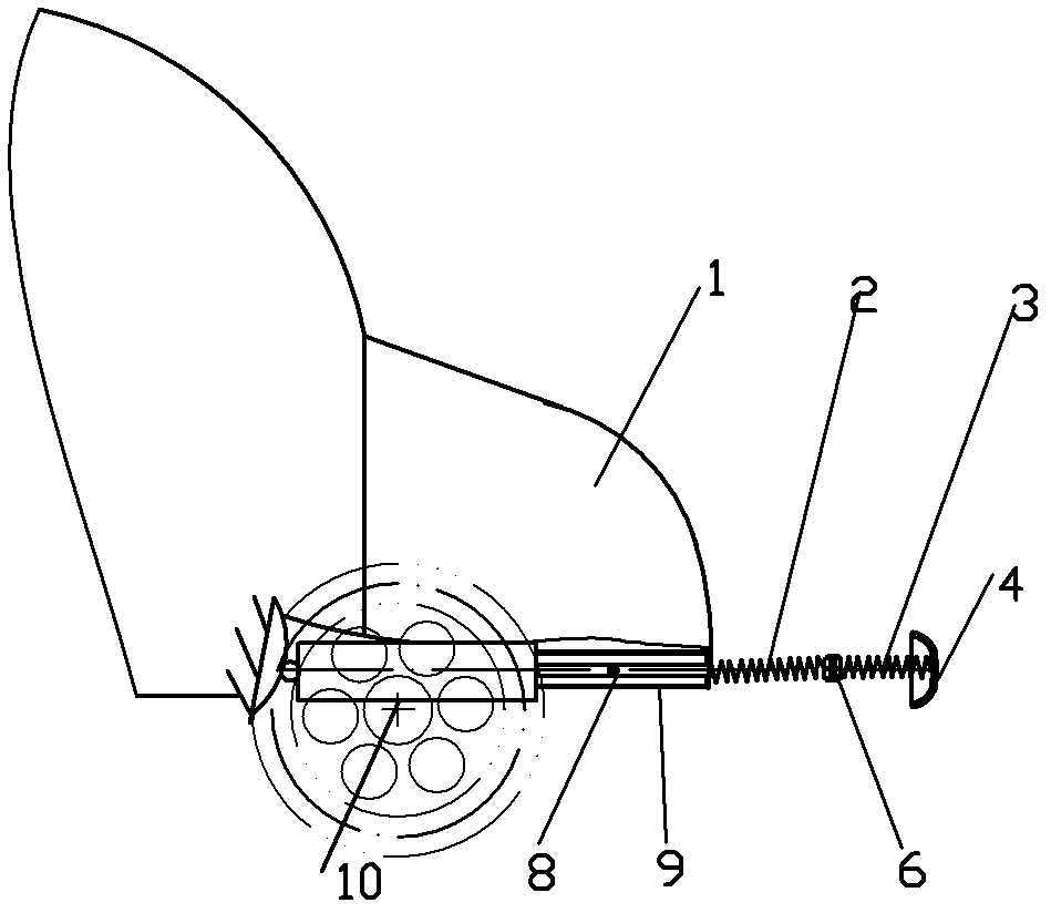 Telescopic elastic bumper