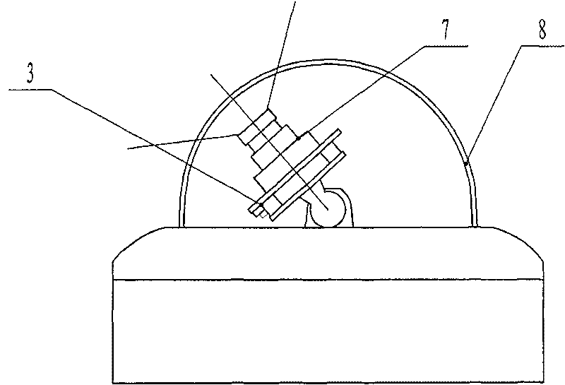 Correction method and corrector of megapixel monitoring camera