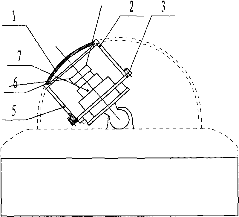 Correction method and corrector of megapixel monitoring camera