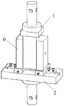 Clamping device for pushout test on bamboo/wood member bolt pin connecting member