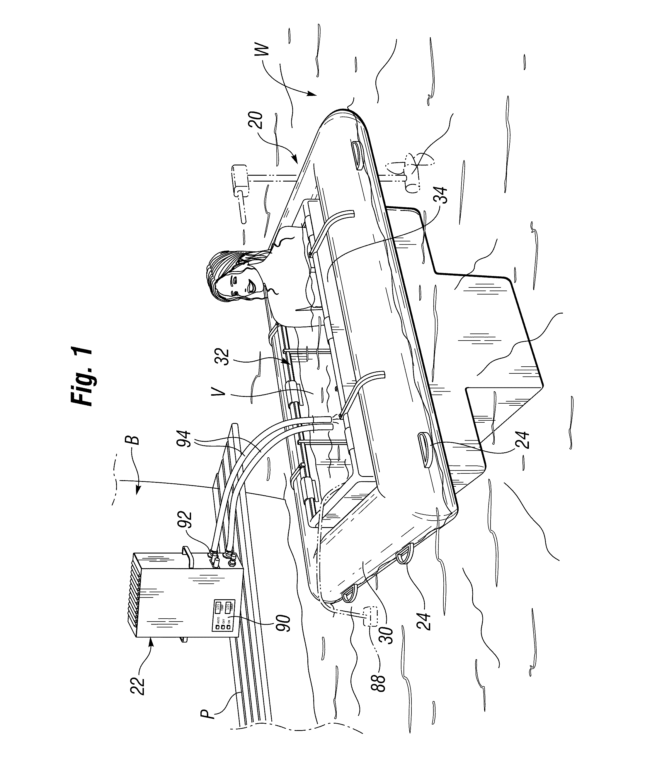 Portable hot tub for land and water