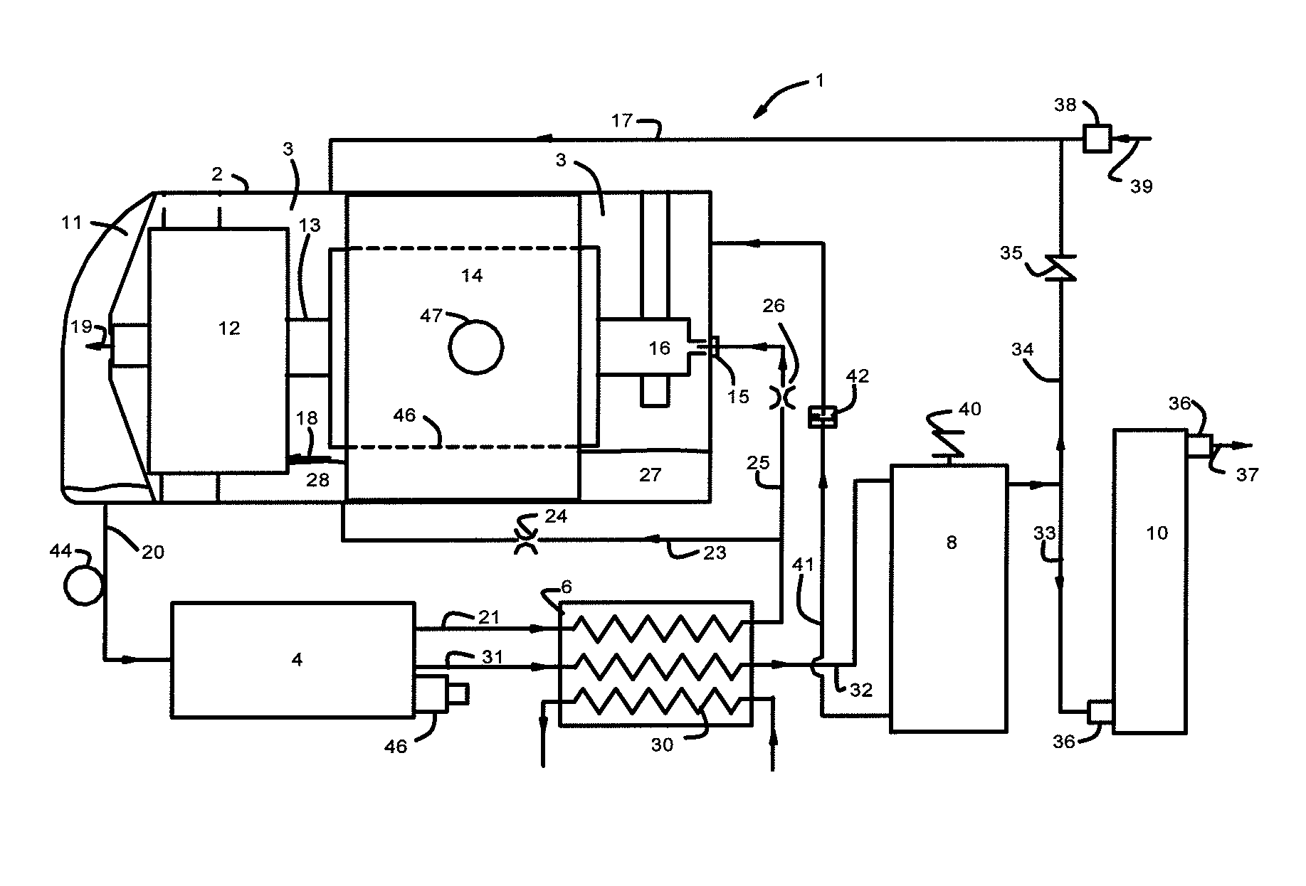 Compressor with oil bypass