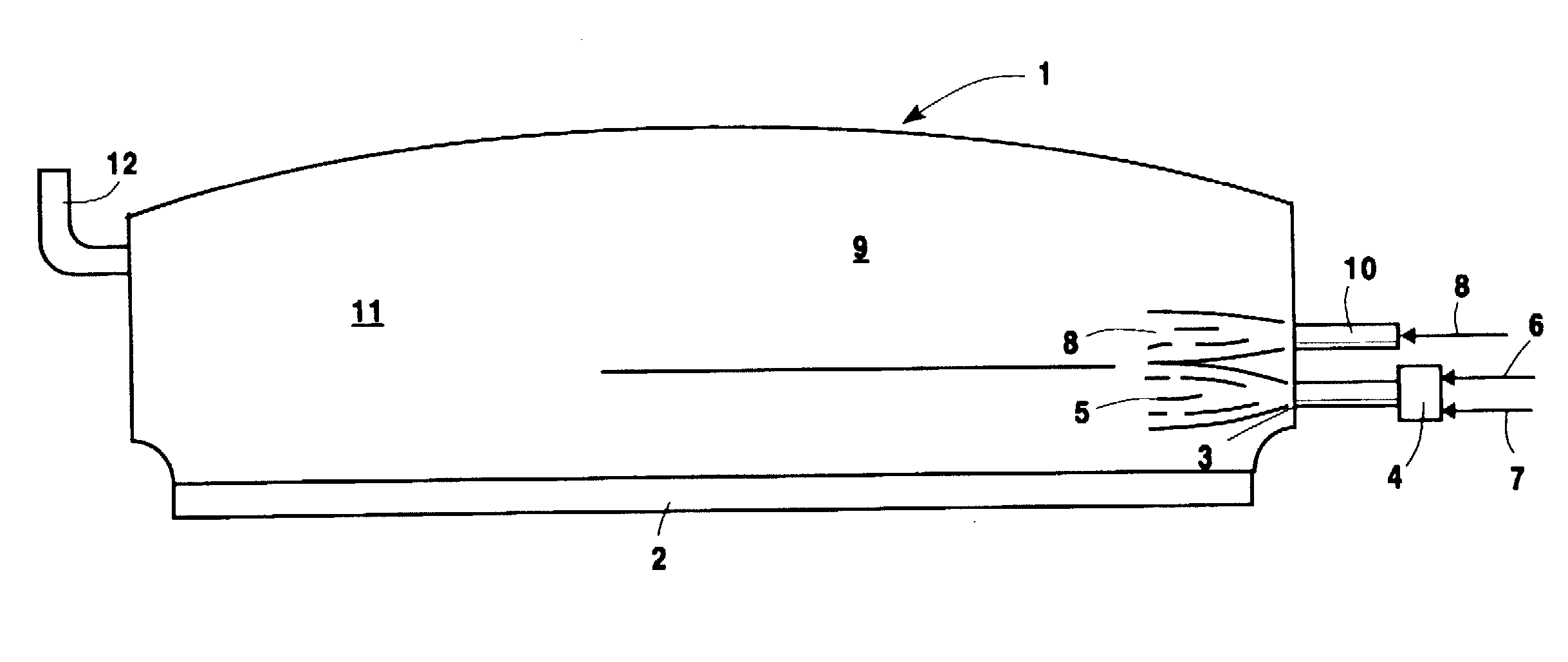 Low velocity staged combustion for furnace atmosphere control