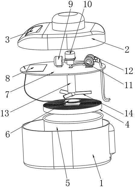 Novel intelligent full-automatic rice washing electric cooker