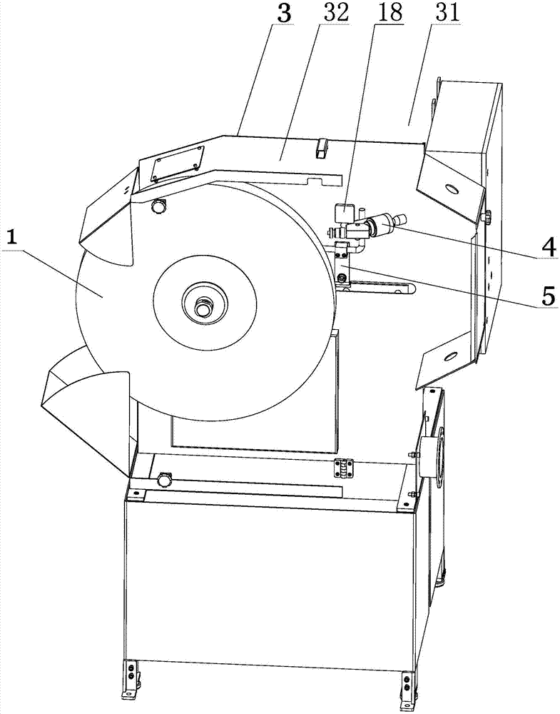 Polishing wheel feeding compensation mechanism of polishing machine