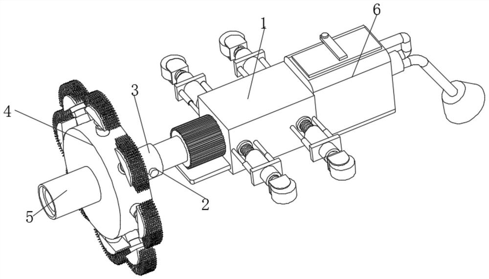 Gas pipeline cleaning device and using method