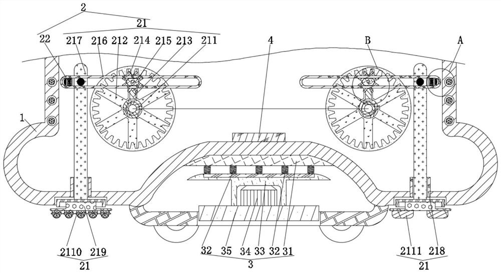 Furniture plate surface waxing device capable of fixing wax block