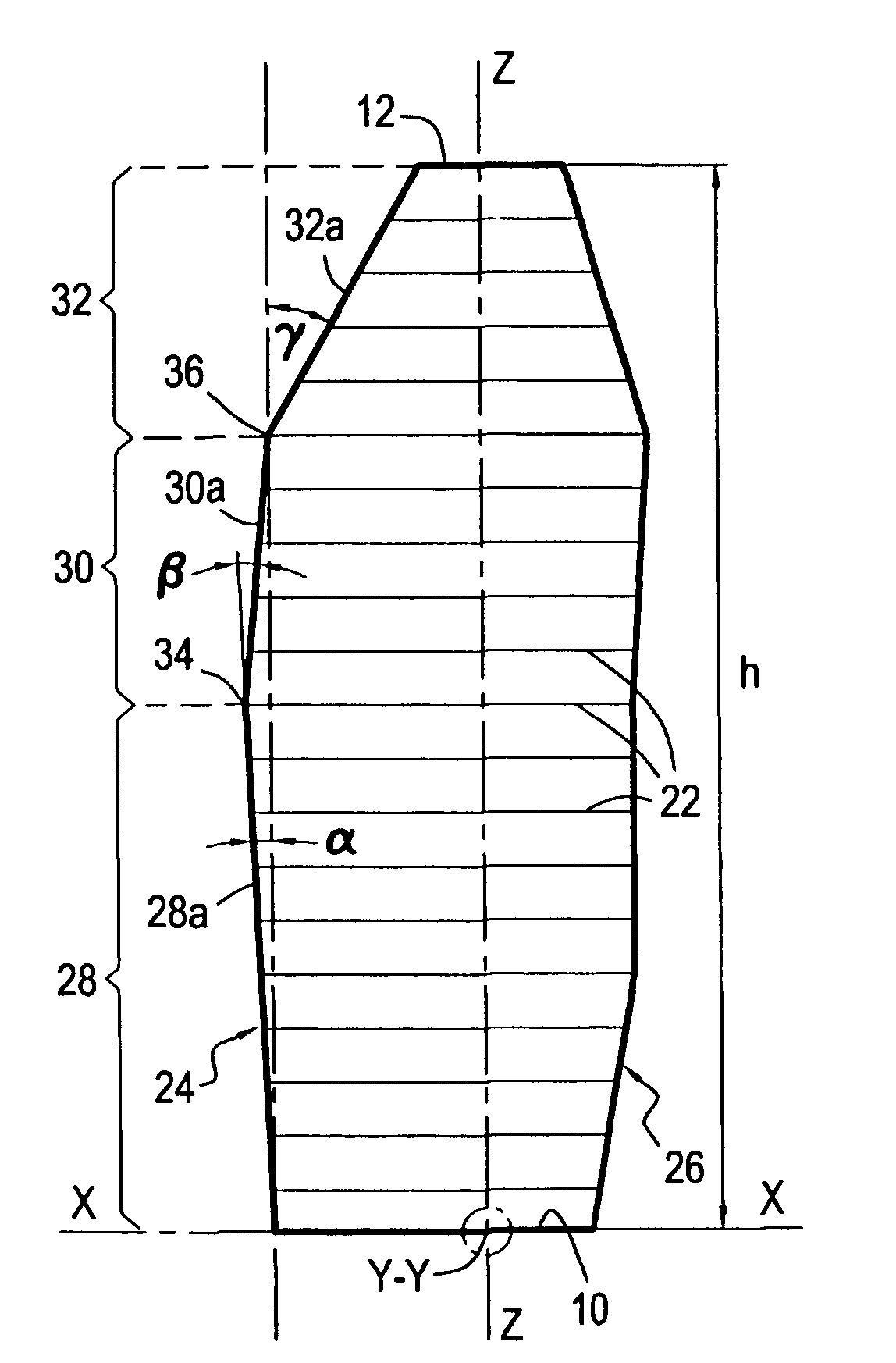 Swept turbomachine blade