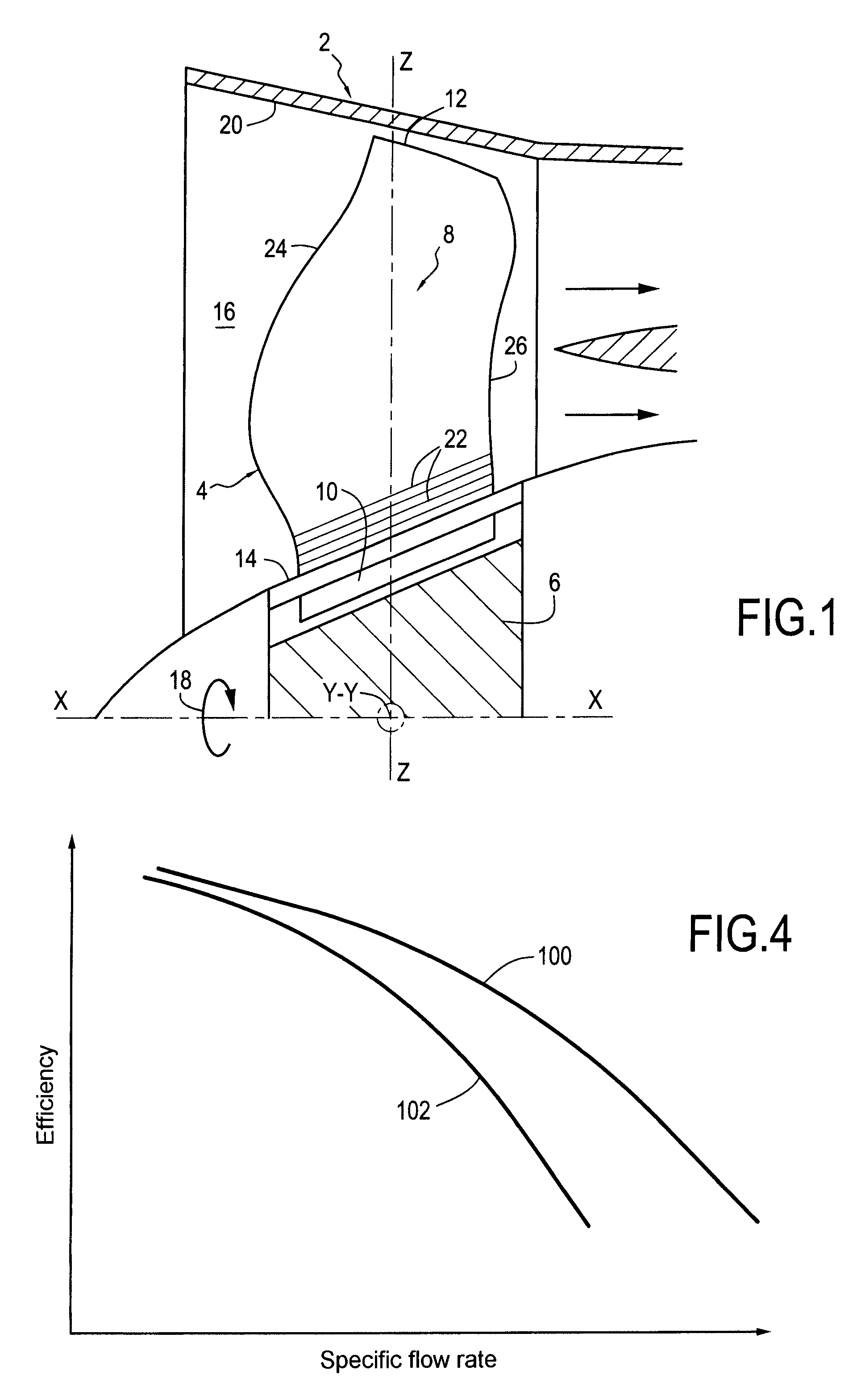 Swept turbomachine blade