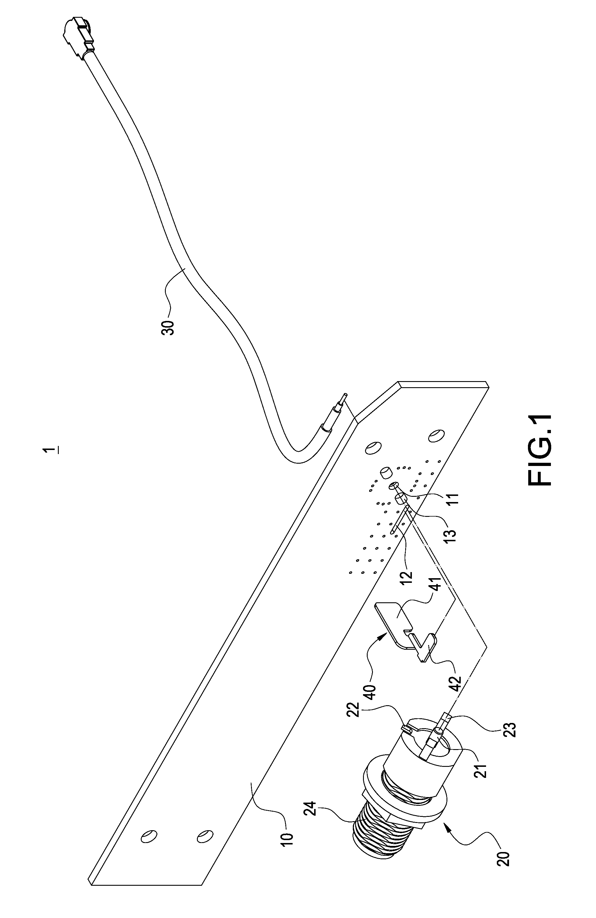 Integrated radio frequency connector