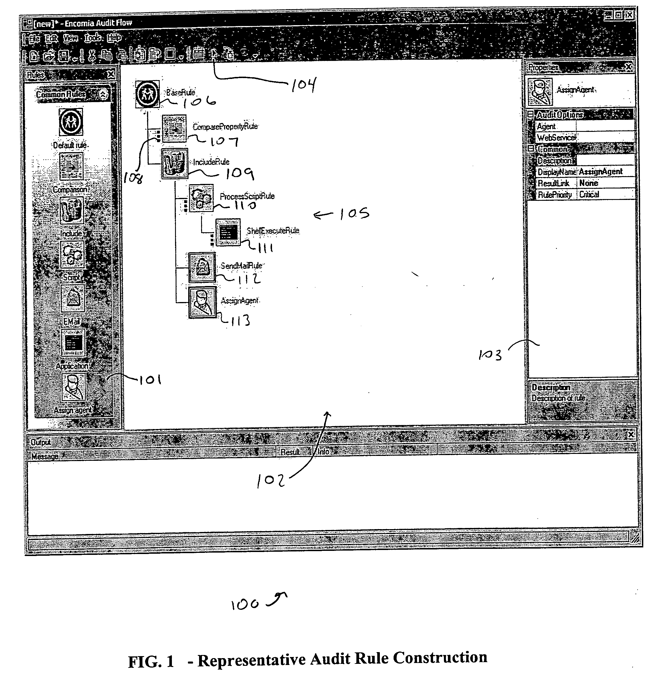 Method and system for building audit rule sets for electronic auditing of documents