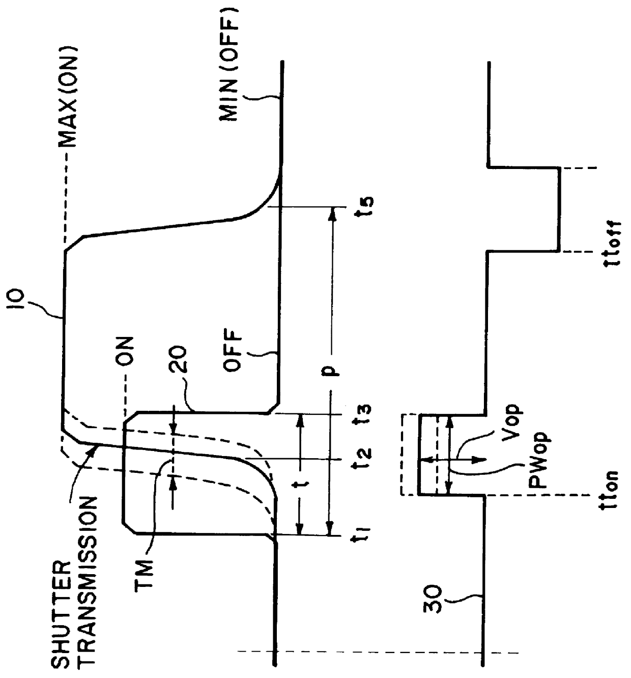 Driving method for optical apparatus