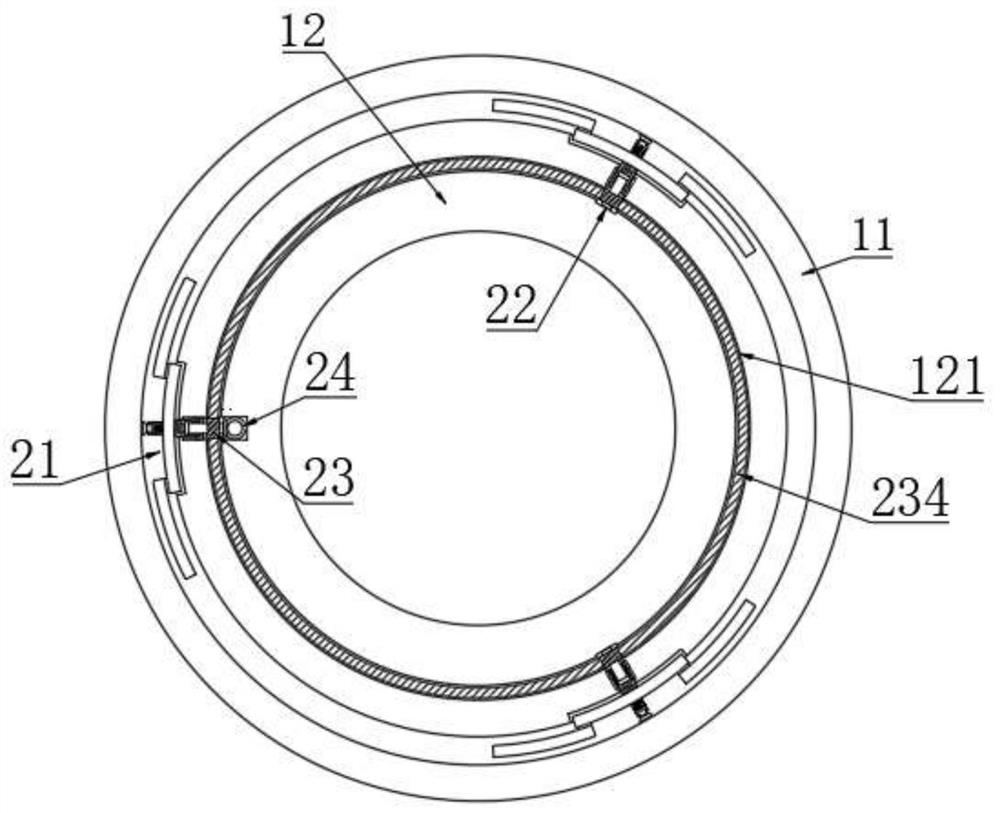 Detachable modular engine oil cooling filter and working method thereof