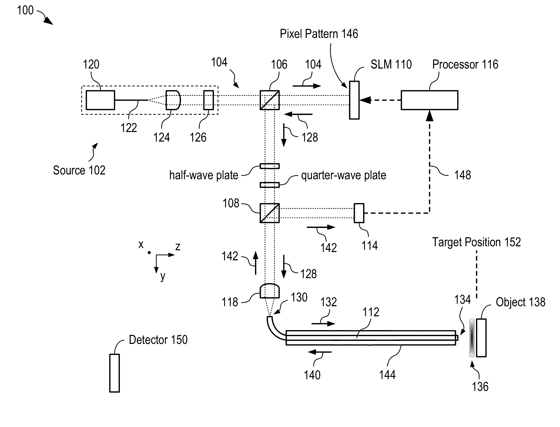 Method for single-fiber microscopy using intensity-pattern sampling and optimization-based reconstruction