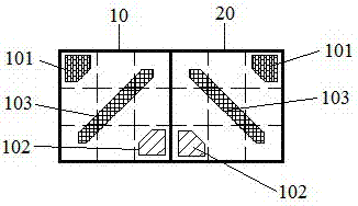 Organic light emitting diode display pixel arrangement structure and display device