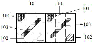 Organic light emitting diode display pixel arrangement structure and display device