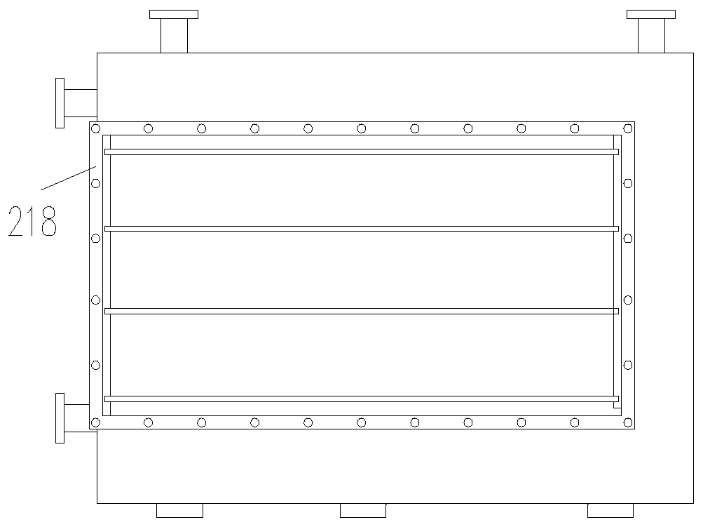 Steam condensation liquid collection tank with steam-discharging water-sealing device arranged