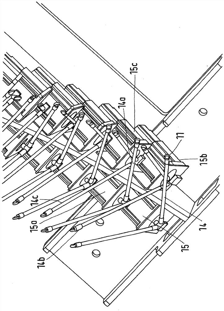 Jacquard chain warping machine