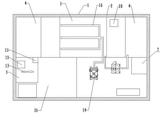 Device and treatment method for treating and recycling car washing wastewater by using diatomite