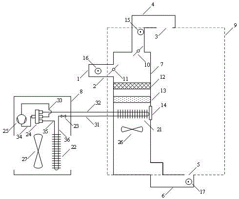 Replacing ventilation type haze-removing fresh air ventilator capable of switching fresh return air