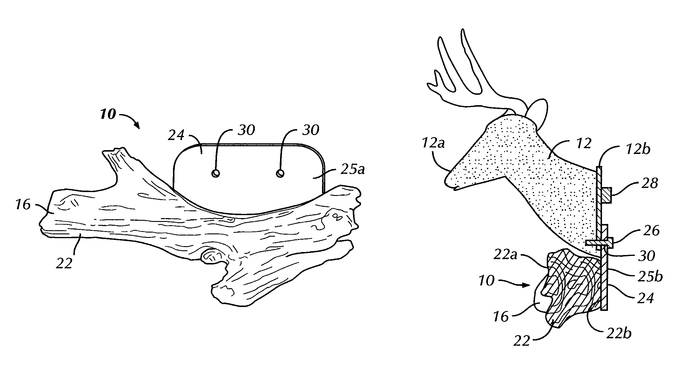 Habitat mount for wall mounted taxidermy mannequin