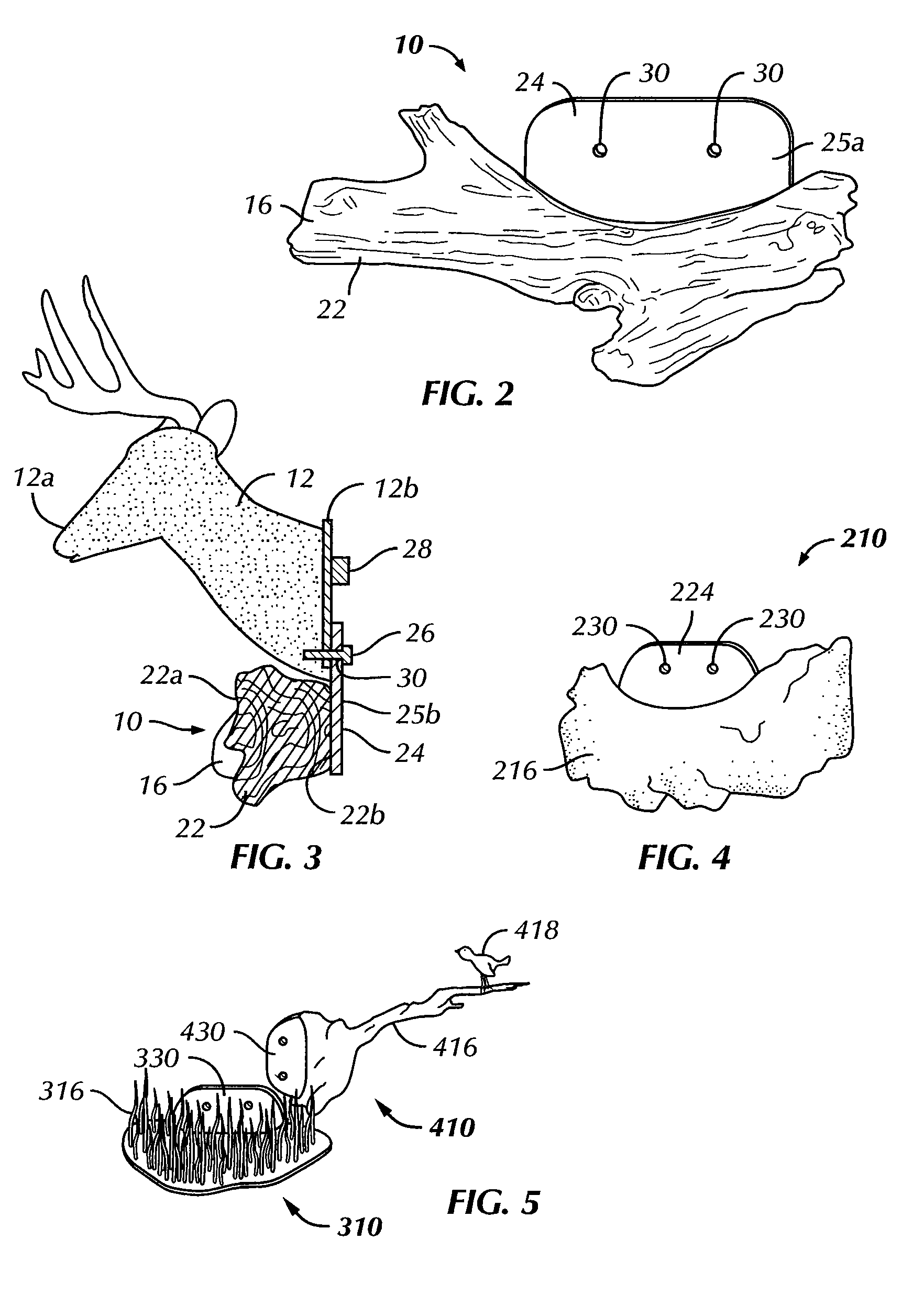 Habitat mount for wall mounted taxidermy mannequin