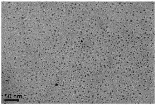 Method for preparing graphene quantum dot stabilized silver-rhodium bimetallic nanoparticles and application of nanoparticles