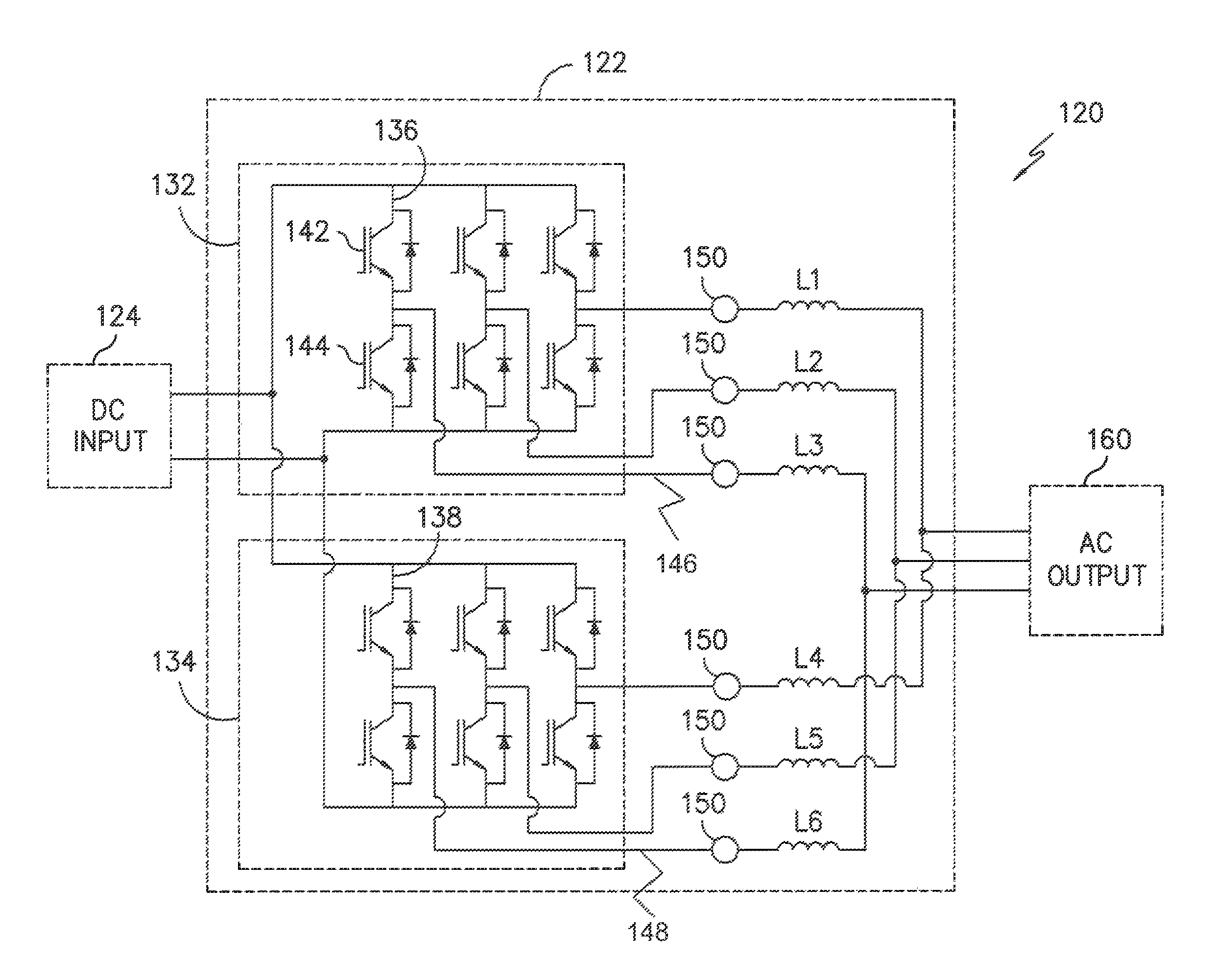 Control scheme for current balancing between parallel bridge circuits