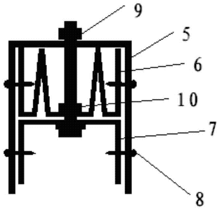 Progressive collapse resistant cold-formed thin-walled profile combined wall and quick field mounting method thereof