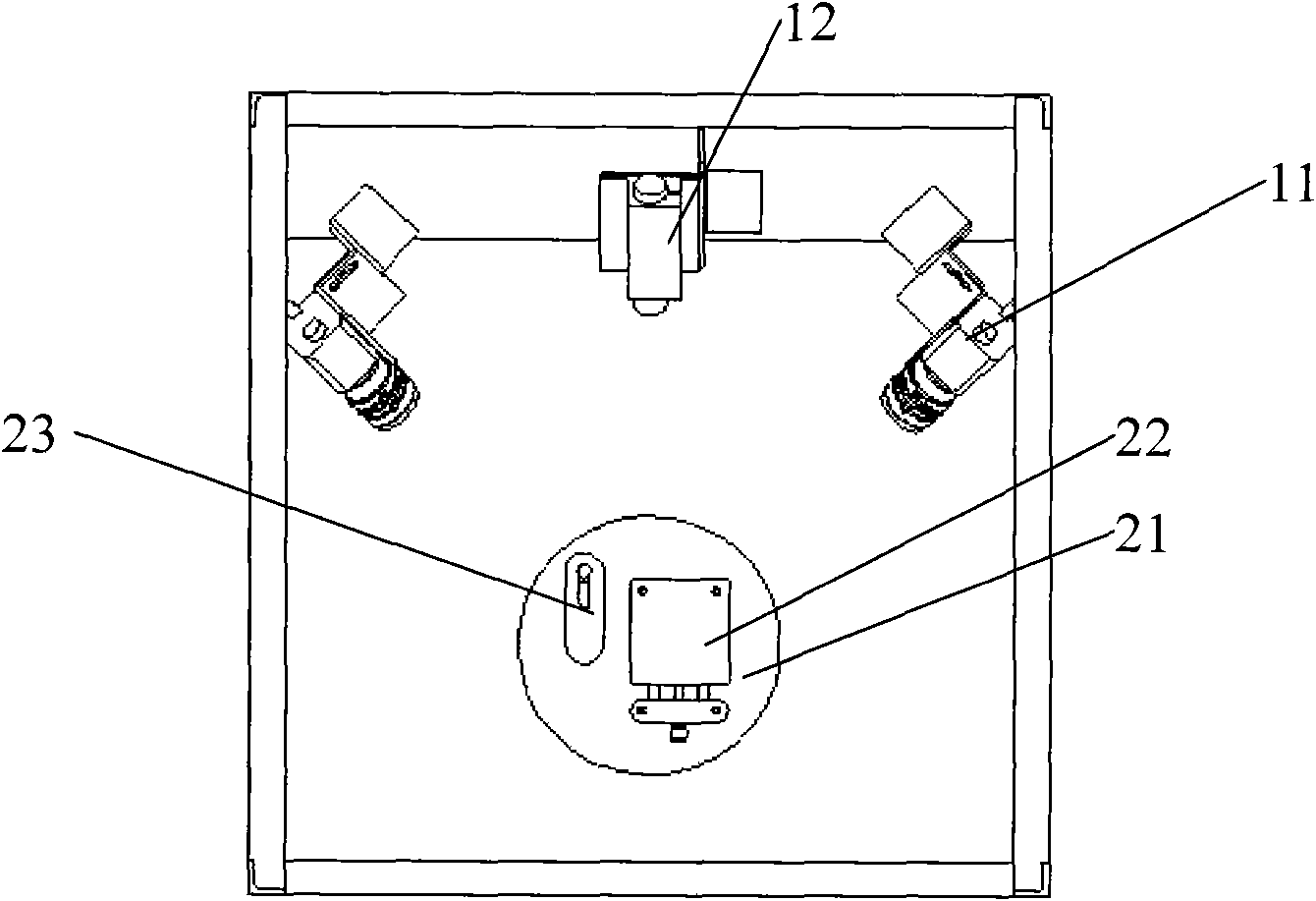 Computer binocular vision denture scanning device and three-dimensional reconstruction method thereof