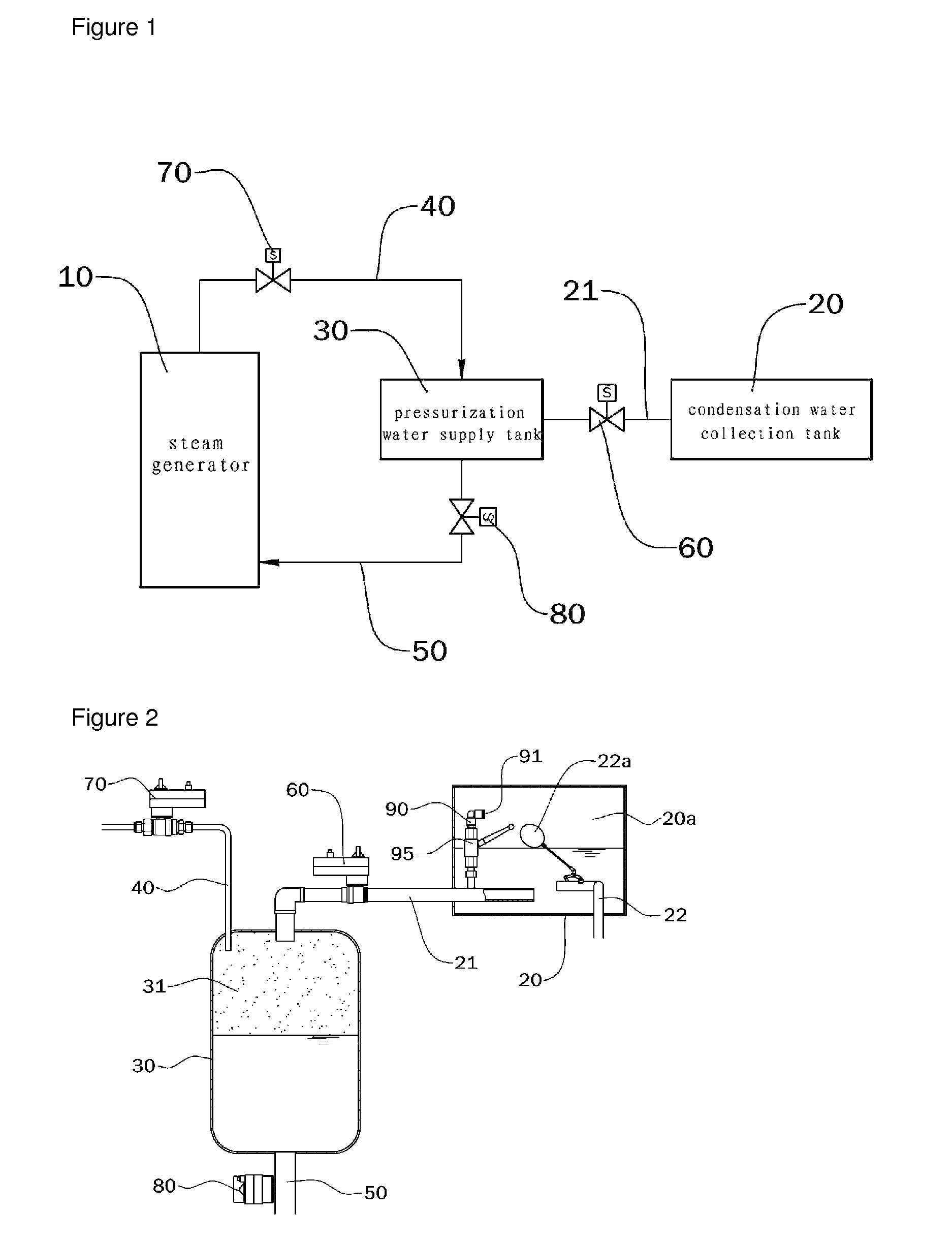 Automatic water supply-type steam generator using vapor pressure