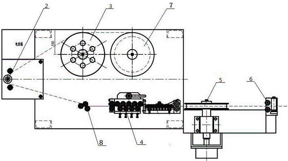 Disk take-up machine