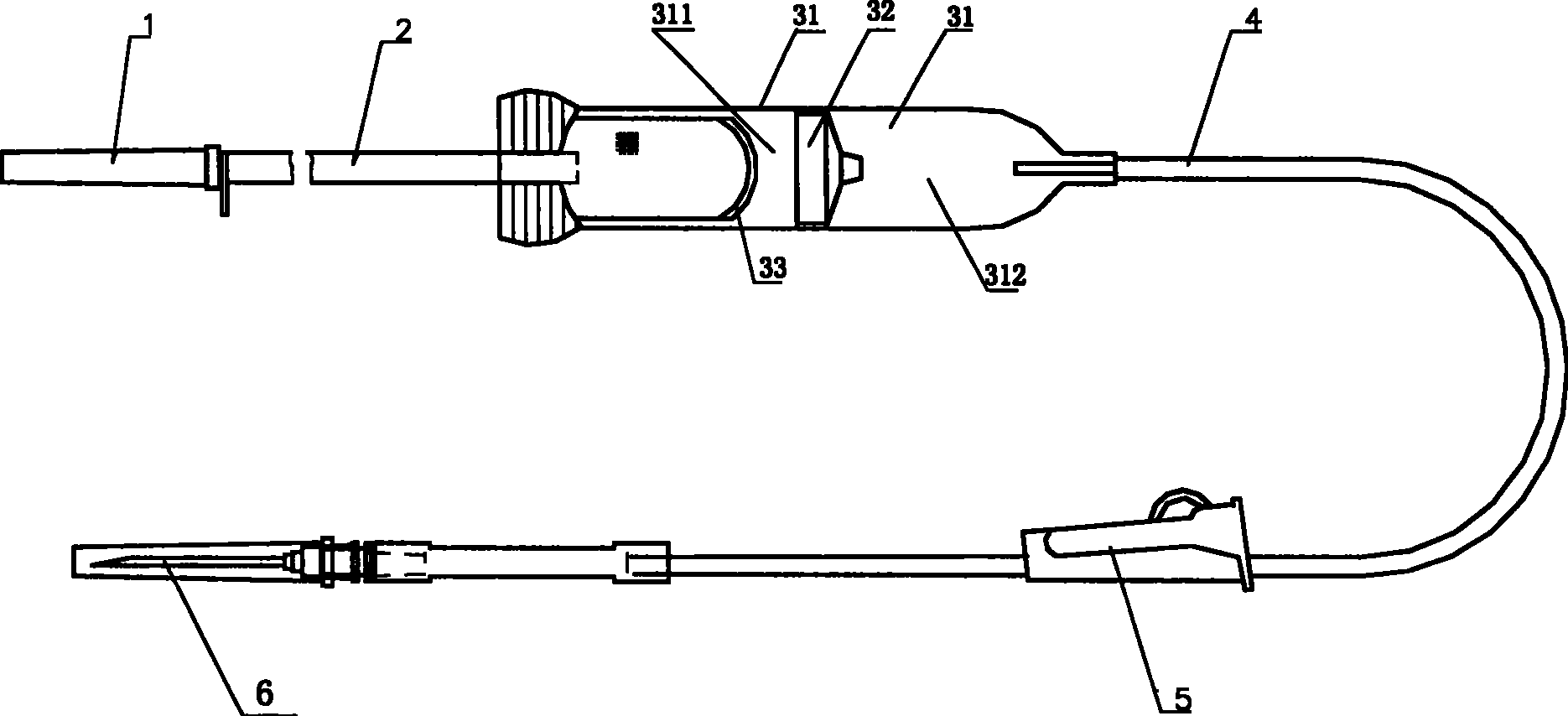 Double-cavity drop funnel blood transfusion device