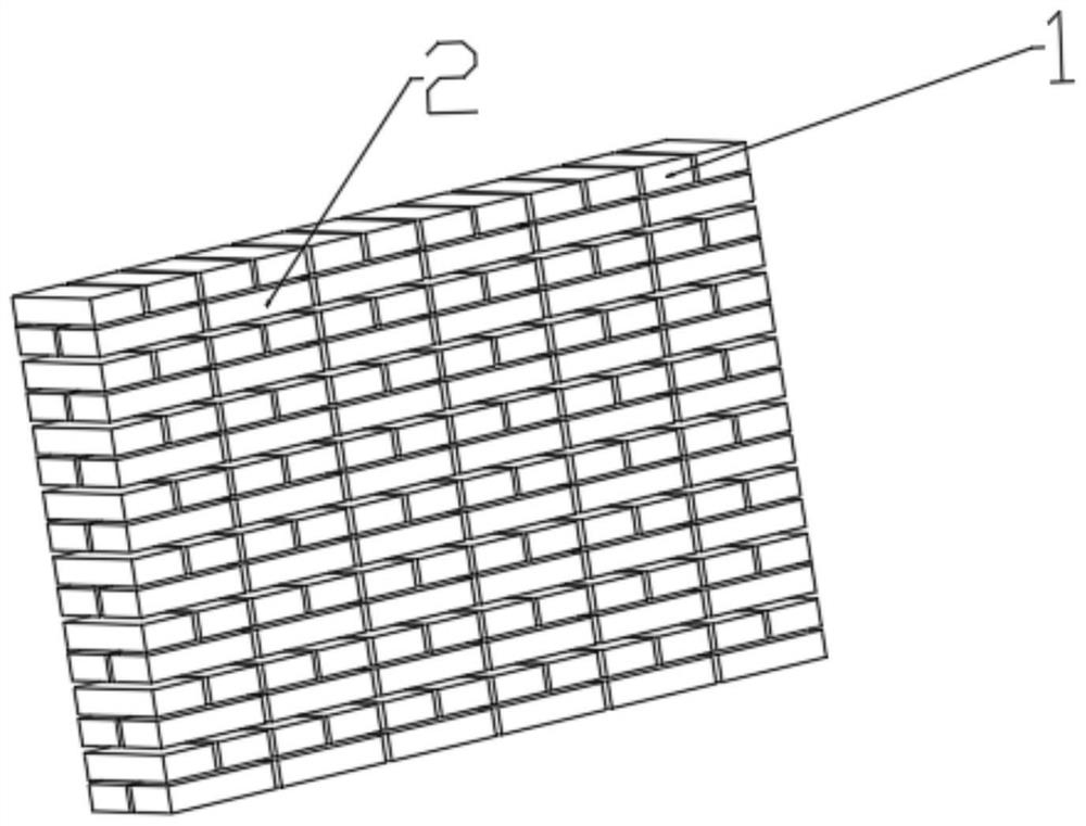 Building dismantling device for dismantling and recycling brick walls