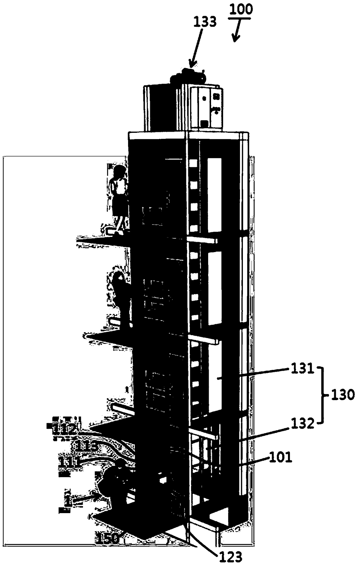 Automatic system for transporting the package into a apartment house