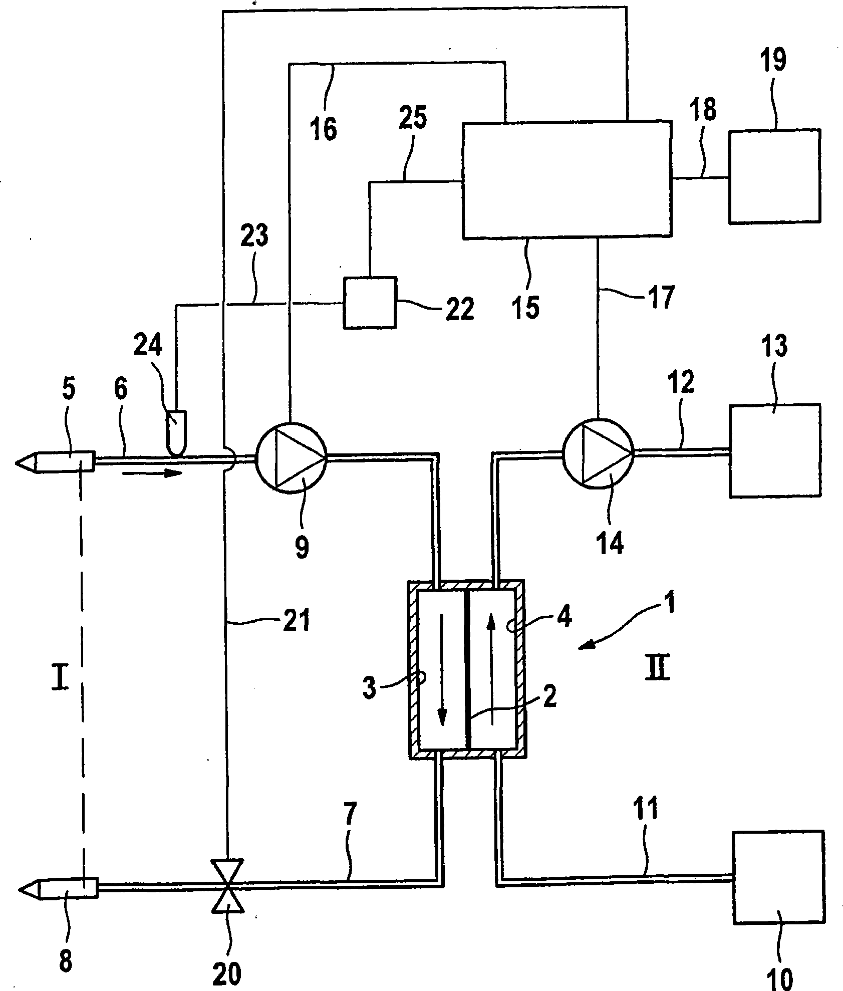 Device for use in an arrangement for monitoring an access to a patient, and method for monitoring a patient access, in particular a vascular access in extracorporeal blood treatment