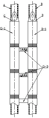 Flowing railway station, track network matched with flowing railway station and combination system of flowing railway station and track network